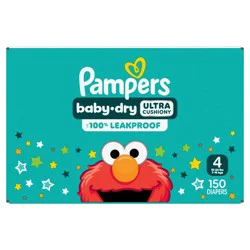 Pampers Baby Dry Diapers Pack - Size 4 - 150ct