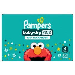 Pampers Baby Dry Diapers Pack - Size 4 - 150ct