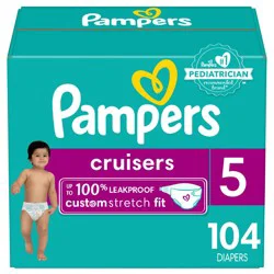 Pampers Cruisers Diapers Enormous Pack - Size 5 - 104ct