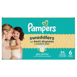 Pampers Swaddlers Sensitive Disposable Diapers - Size 6 - 84ct