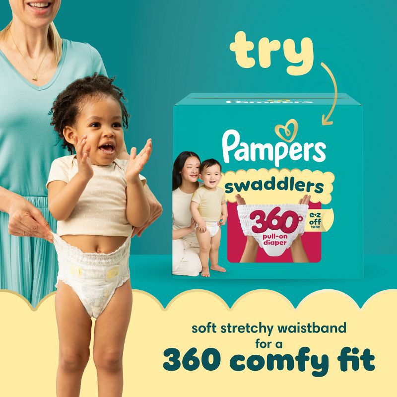 slide 12 of 16, Pampers Swaddlers Sensitive Disposable Diapers - Size 5 - 104ct, 5 x 104 ct
