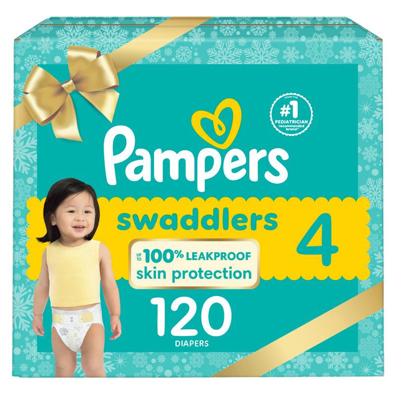 slide 1 of 14, Pampers Swaddlers Active Baby Diapers Pack - Size 4 - 120ct, 120 ct