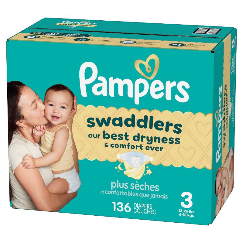 slide 16 of 16, Pampers Swaddlers Sensitive Disposable Diapers - Size 3 - 136ct, 3 x 136 ct