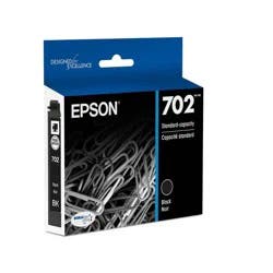 Epson 702 Single Ink Cartridge - Black (T702120-CP): Standard Yield, Printer Ink