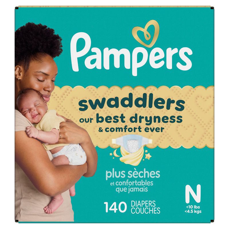 slide 15 of 16, Pampers Swaddlers Sensitive Disposable Diapers - Size 0 - 140ct, 0 x 140 ct
