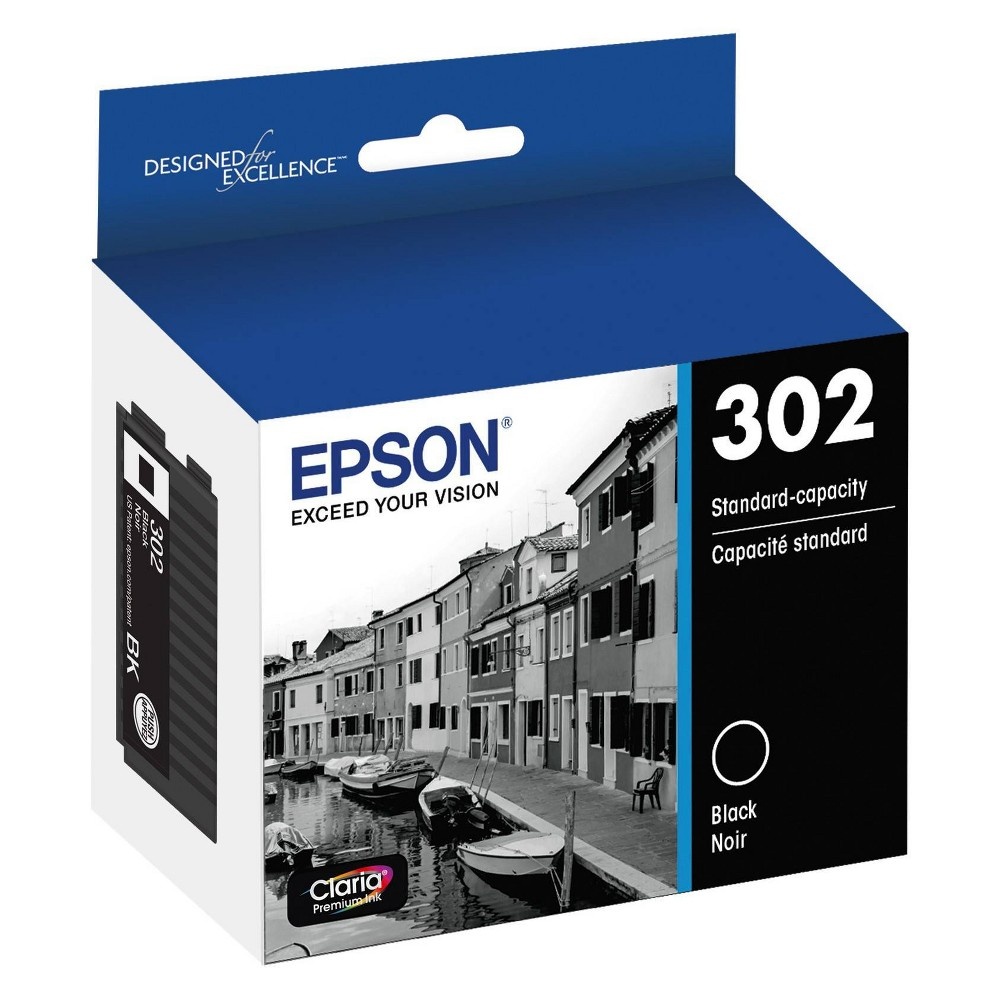 slide 2 of 6, Epson 302 Single Ink Cartridge - Black (T302020-CP), 1 ct