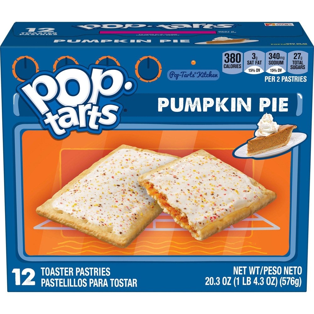 slide 2 of 7, Pop-Tarts Pumpkin Pie Toaster Pastries - Kellogg's, 12 ct