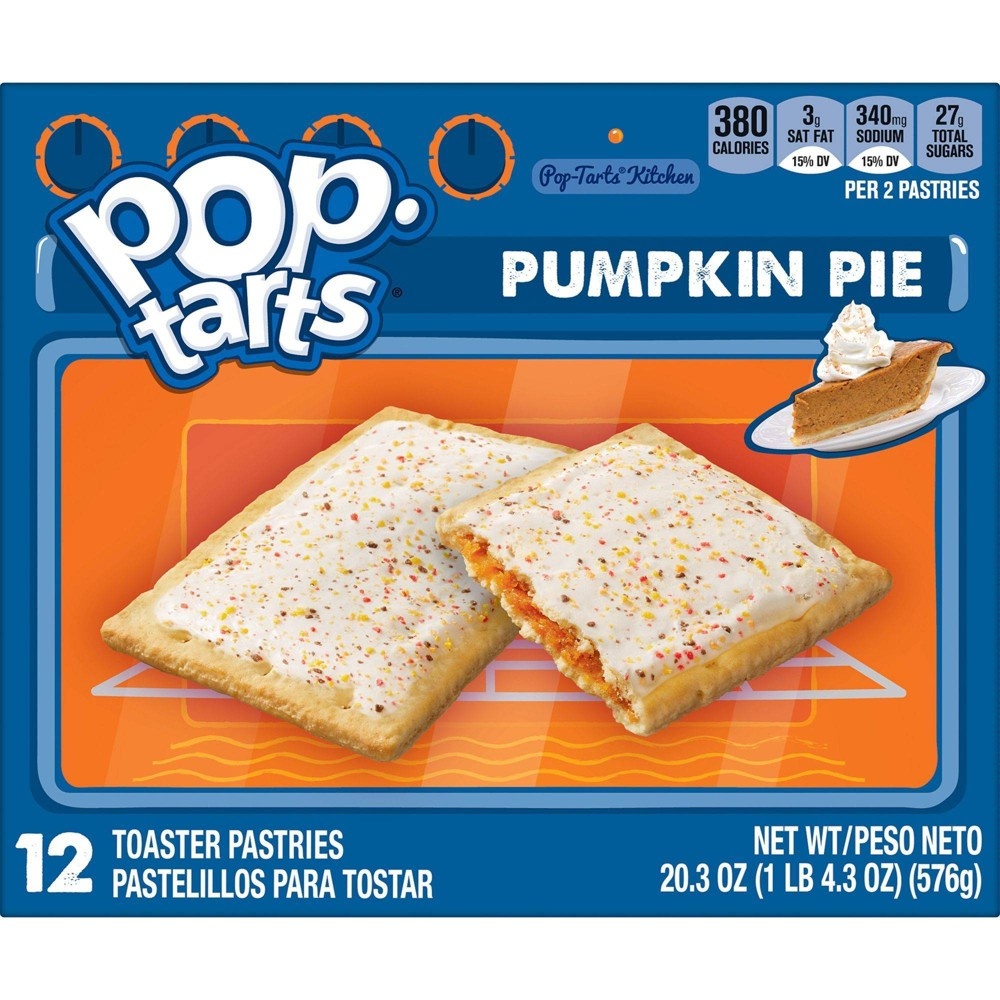 slide 3 of 7, Pop-Tarts Pumpkin Pie Toaster Pastries - Kellogg's, 12 ct
