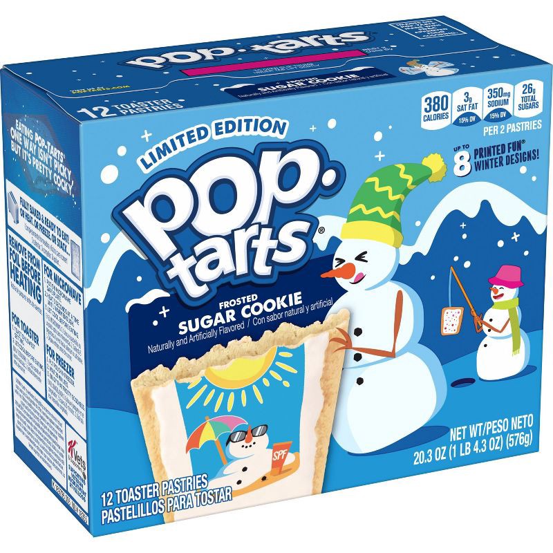slide 1 of 7, Pop-Tarts Frosted Sugar Cookie Pastries - 12ct / 20.3oz, 12 ct; 20.3 oz