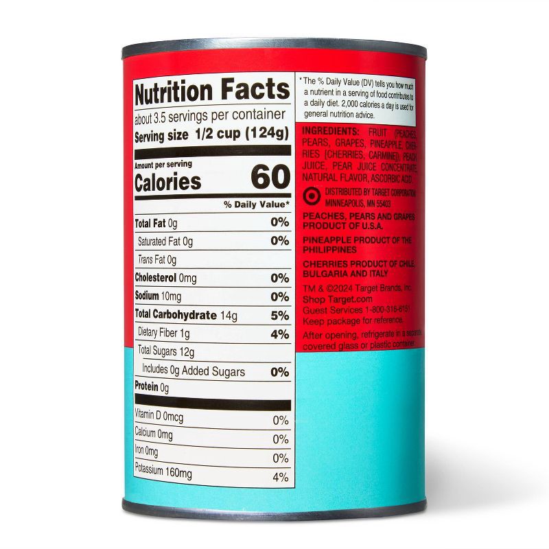 slide 2 of 3, Fruit Cocktail in Fruit Juice - 15oz - Market Pantry™, 15 oz