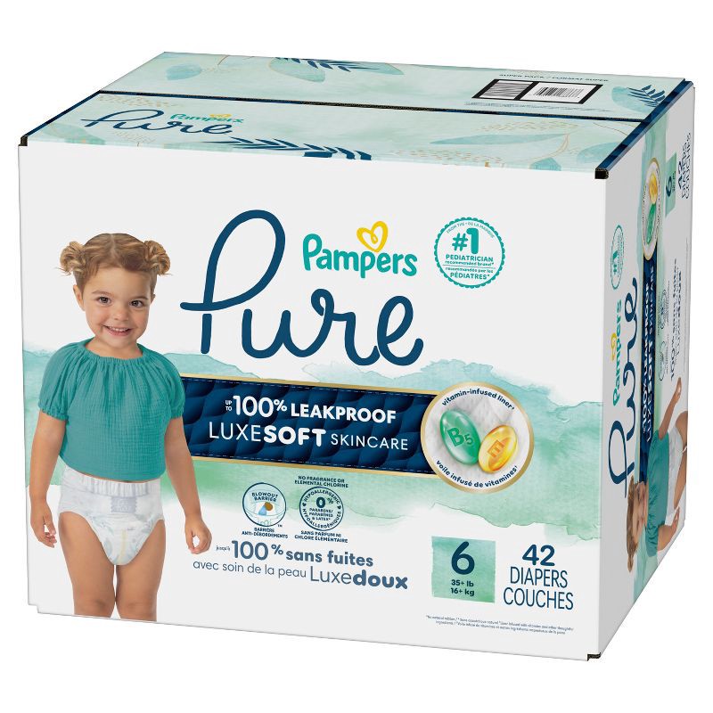 slide 16 of 16, Pampers Pure Protection Diapers Super Pack - Size 6 - 42ct, 6 x 42 ct