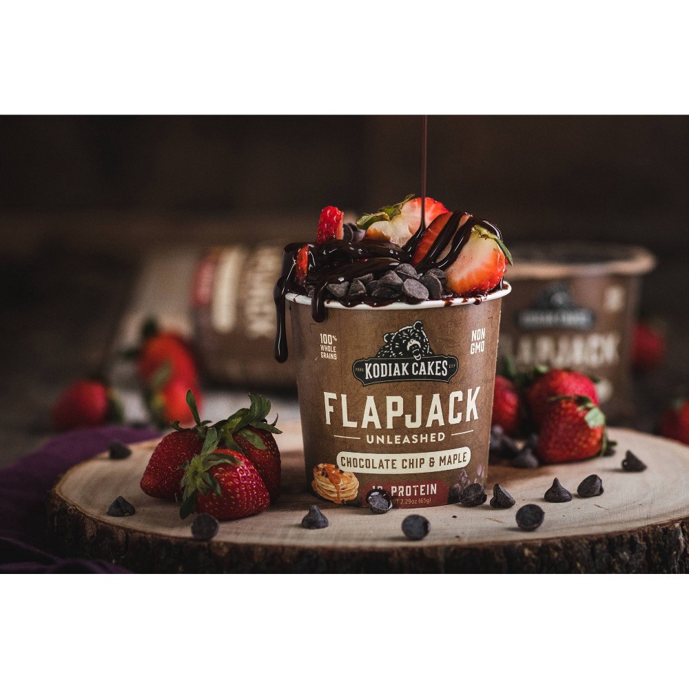 slide 2 of 4, Kodiak Cakes Flapjack Chocolate Chip & Maple, 2.29 oz