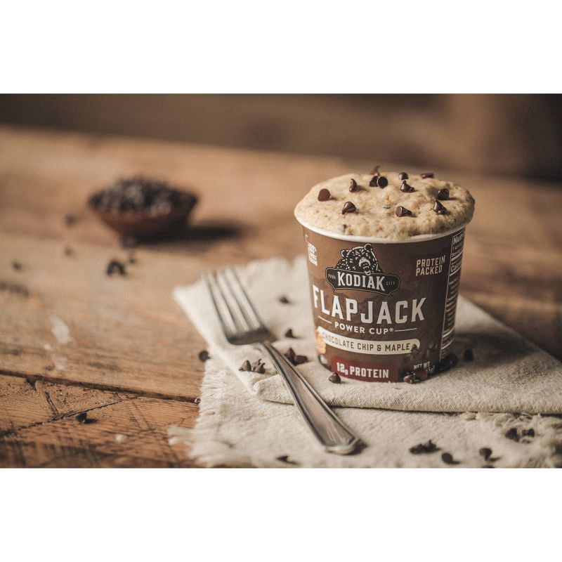 slide 6 of 6, Kodiak Cakes Protein-Packed Single-Serve Flapjack Cup Chocolate Chip & Maple - 2.29oz, 2.29 oz