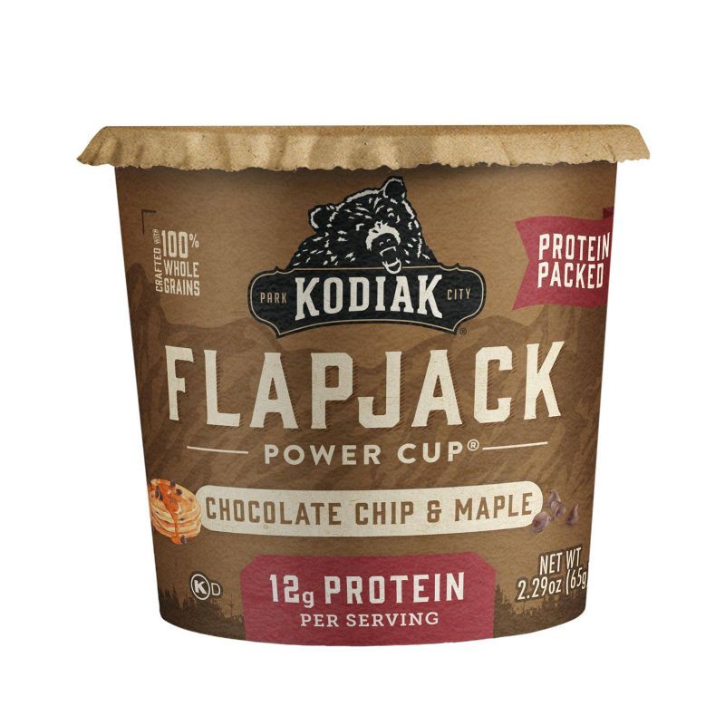 slide 1 of 6, Kodiak Cakes Protein-Packed Single-Serve Flapjack Cup Chocolate Chip & Maple - 2.29oz, 2.29 oz