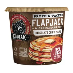 Kodiak Cakes Protein-Packed Single-Serve Flapjack Cup Chocolate Chip & Maple - 2.29oz