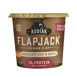 Kodiak Cakes Protein-Packed Single-Serve Flapjack Cup Chocolate Chip & Maple - 2.29oz