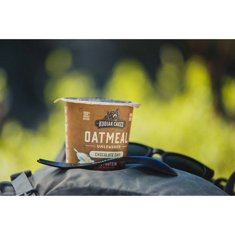 slide 3 of 5, Kodiak Cakes Protein-Packed Chocolate Chip Oatmeal in a Cup - 2.12oz, 2.12 oz