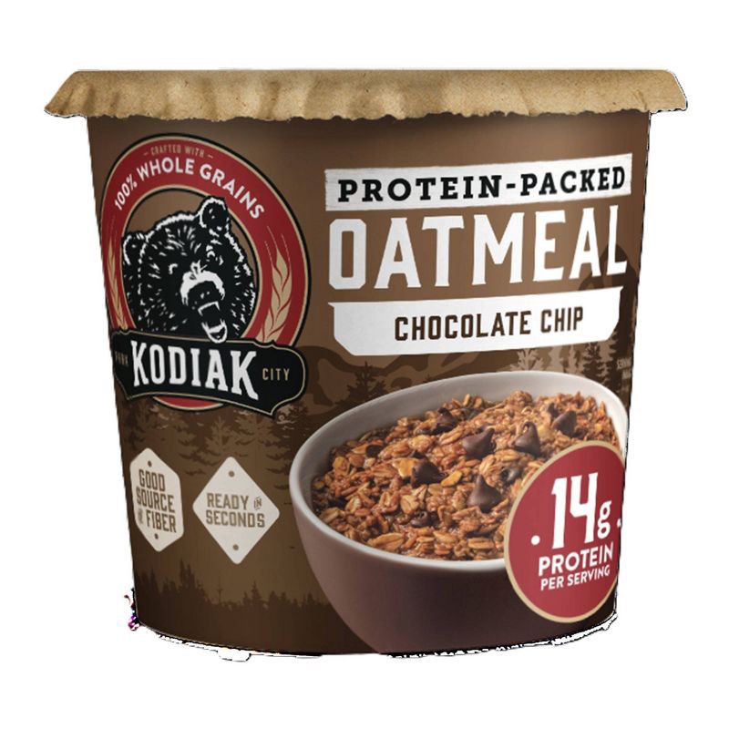 slide 1 of 8, Kodiak Cakes Protein-Packed Chocolate Chip Oatmeal in a Cup - 2.12oz, 2.12 oz
