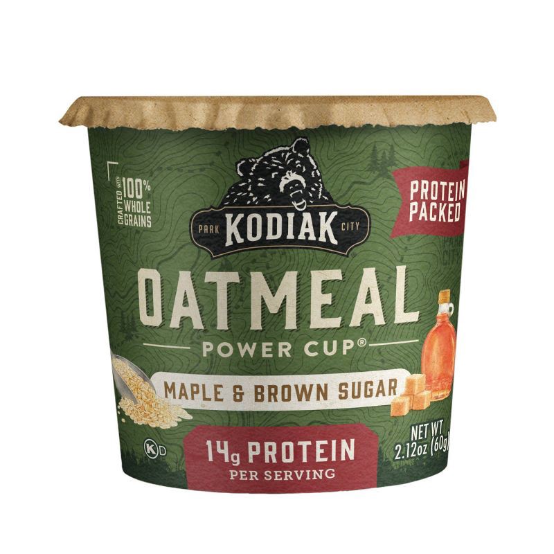 slide 1 of 7, Kodiak Cakes Protein-Packed Single-Serve Oatmeal Cup Maple & Brown Sugar - 2.12oz, 2.12 oz