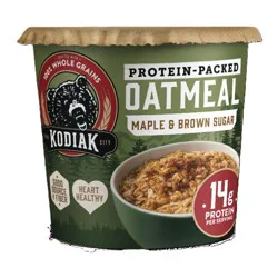 Kodiak Cakes Protein-Packed Single-Serve Oatmeal Cup Maple & Brown Sugar - 2.12oz