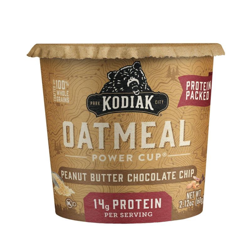 slide 1 of 6, Kodiak Cakes Protein-Packed Single-Serve Oatmeal Cup Peanut Butter Chocolate Chip - 2.12oz, 2.12 oz