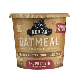 Kodiak Cakes Protein-Packed Single-Serve Oatmeal Cup Peanut Butter Chocolate Chip - 2.12oz