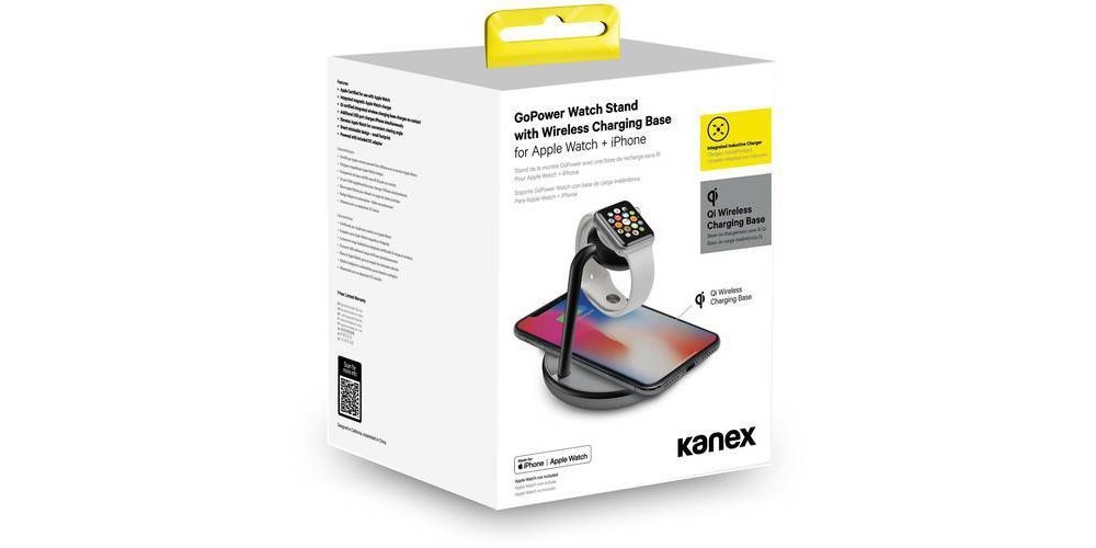 slide 2 of 5, Kanex Go Power Watch Stand with Qi Charging, 1 ct