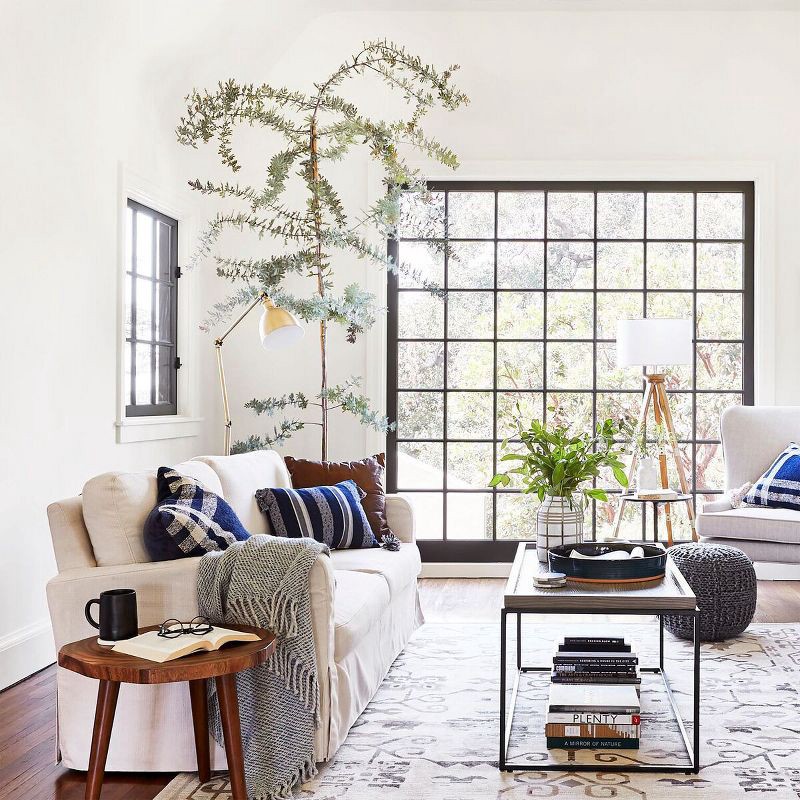 slide 5 of 10, Londonberry Turned Metal Accent Table Large Black - Threshold™, Fully Assembled, 1 ct