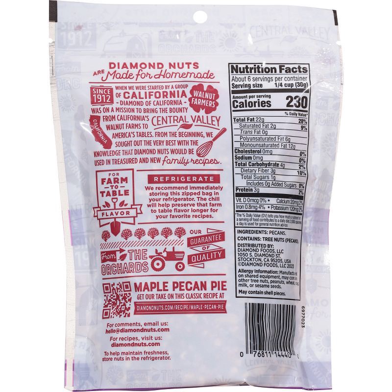 slide 2 of 5, Diamond of California Pecan Chips - 6oz, 6 oz