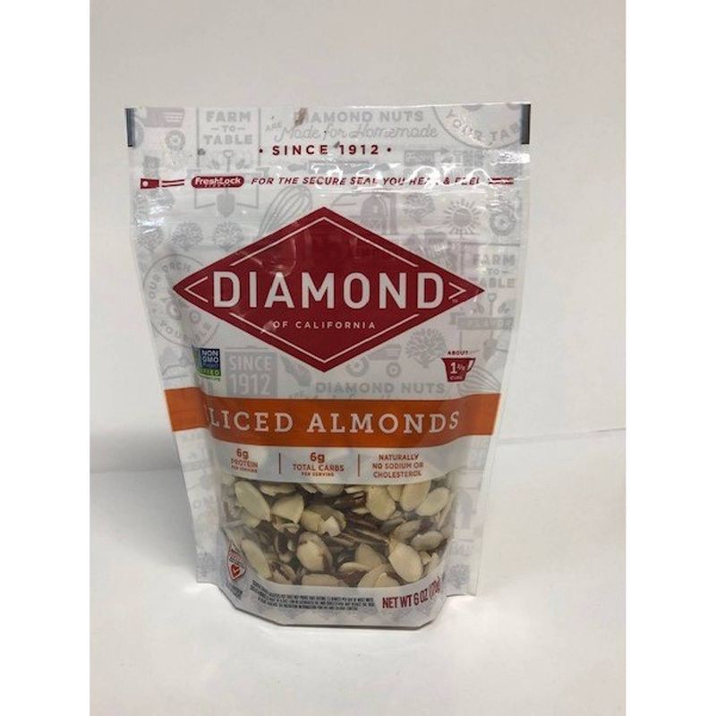 slide 1 of 4, Diamond of California Sliced Almonds - 6oz, 6 oz