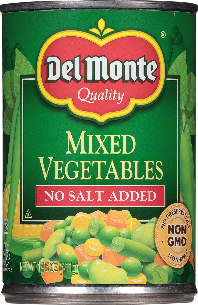 slide 6 of 9, Del Monte Mixed Vegetables No Salt Added, 