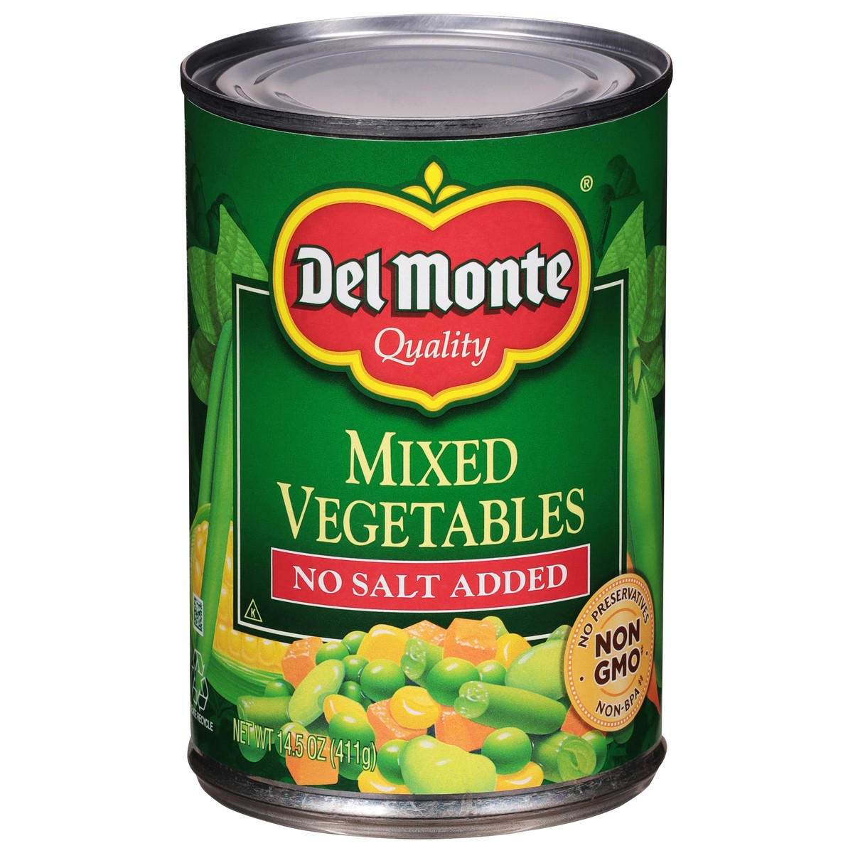 slide 1 of 9, Del Monte Mixed Vegetables No Salt Added, 