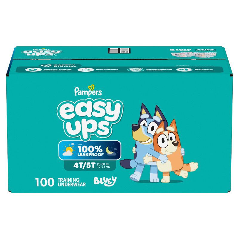 slide 13 of 16, Pampers Easy Ups Bluey Training Underwear - Size 4T-5T - 100ct, 100 ct
