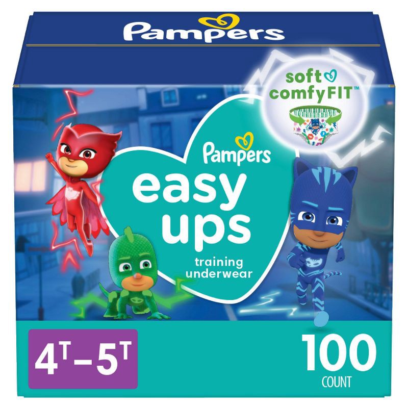 slide 1 of 10, Pampers Easy Ups Boys' Training Underwear Enormous Pack - Size 4T-5T - 100ct, 100 ct