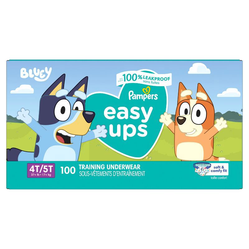 slide 8 of 10, Pampers Easy Ups Bluey Training Underwear - Size 4T-5T - 100ct, 100 ct