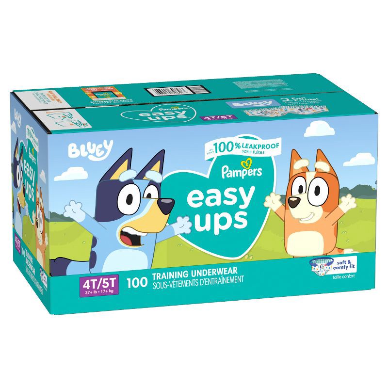 slide 9 of 10, Pampers Easy Ups Bluey Training Underwear - Size 4T-5T - 100ct, 100 ct