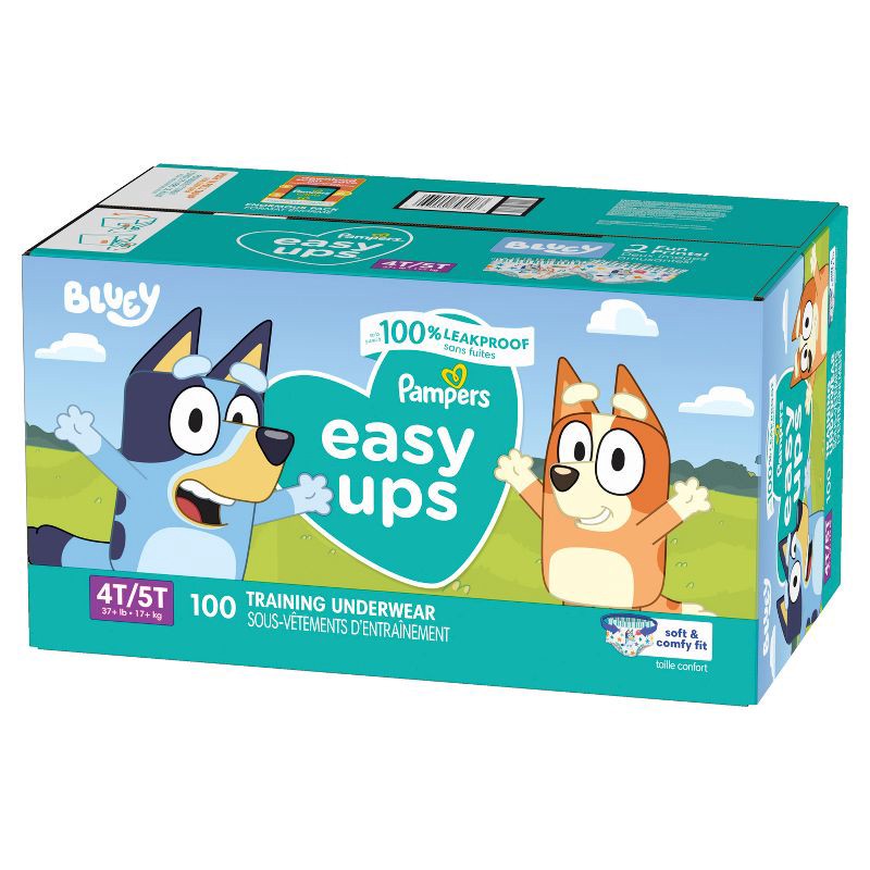 slide 10 of 10, Pampers Easy Ups Bluey Training Underwear - Size 4T-5T - 100ct, 100 ct