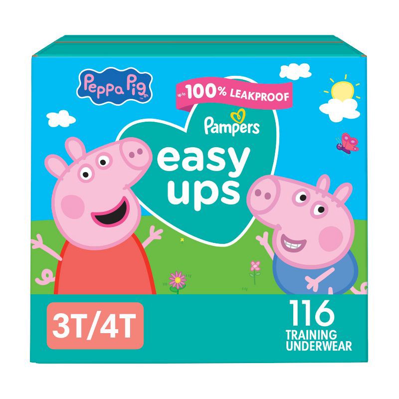 slide 1 of 14, Pampers Easy Ups Girls' Disposable Training Underwear - 3T-4T - 116ct, 116 ct