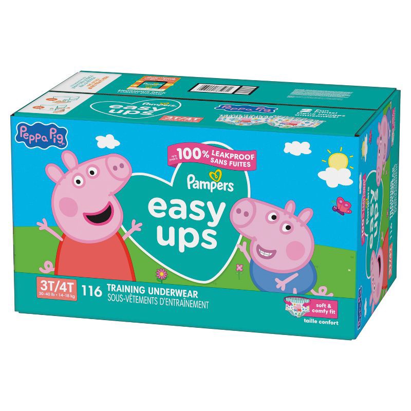 slide 13 of 14, Pampers Easy Ups Girls' Disposable Training Underwear - 3T-4T - 116ct, 116 ct