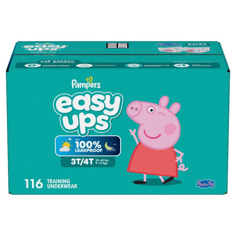 slide 13 of 16, Pampers Easy Ups Girls' Disposable Training Underwear - 3T-4T - 116ct, 116 ct