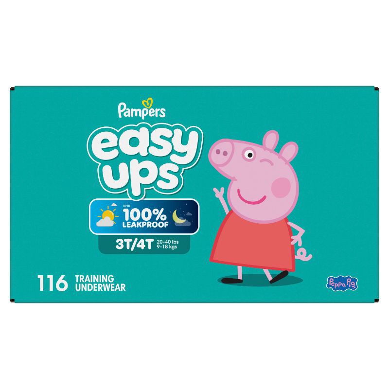 slide 14 of 16, Pampers Easy Ups Girls' Disposable Training Underwear - 3T-4T - 116ct, 116 ct