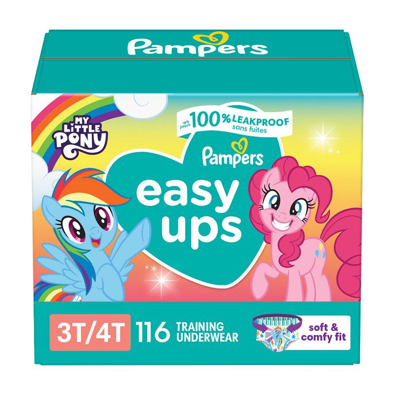 slide 14 of 14, Pampers Easy Ups Girls' My Little Pony Disposable Training Underwear - 3T-4T - 116ct, 116 ct