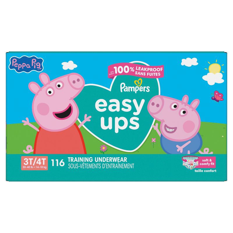 slide 11 of 14, Pampers Easy Ups Girls' Disposable Training Underwear - 3T-4T - 116ct, 116 ct
