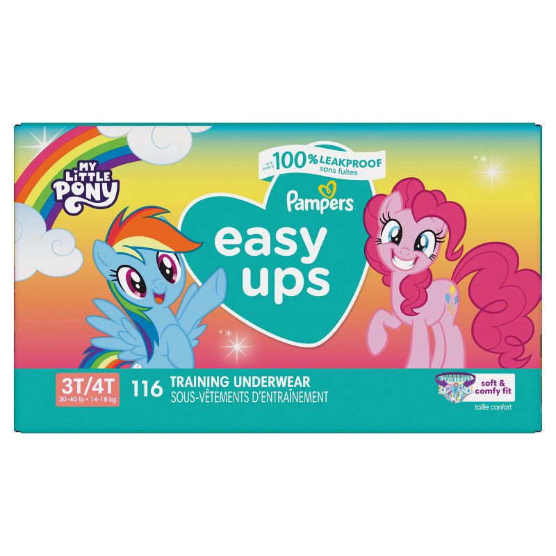 slide 11 of 14, Pampers Easy Ups Girls' My Little Pony Disposable Training Underwear - 3T-4T - 116ct, 116 ct