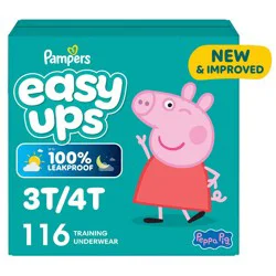 Pampers Easy Ups Girls' Disposable Training Underwear - 3T-4T - 116ct