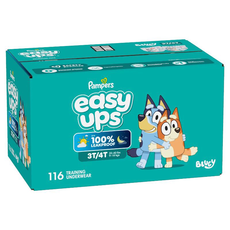 slide 15 of 16, Pampers Easy Ups Bluey Training Boys' Underwear - Size 3T-4T - 116ct, 116 ct