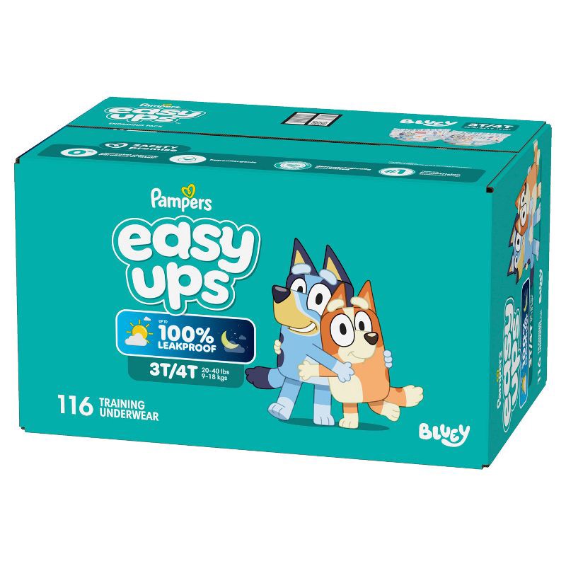 slide 16 of 16, Pampers Easy Ups Bluey Training Boys' Underwear - Size 3T-4T - 116ct, 116 ct