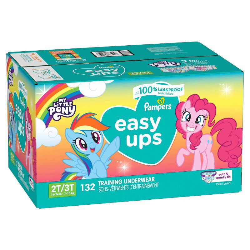 slide 11 of 15, Pampers Easy Ups Girls' My Little Pony Disposable Training Underwear - 2T-3T - 132ct, 132 ct