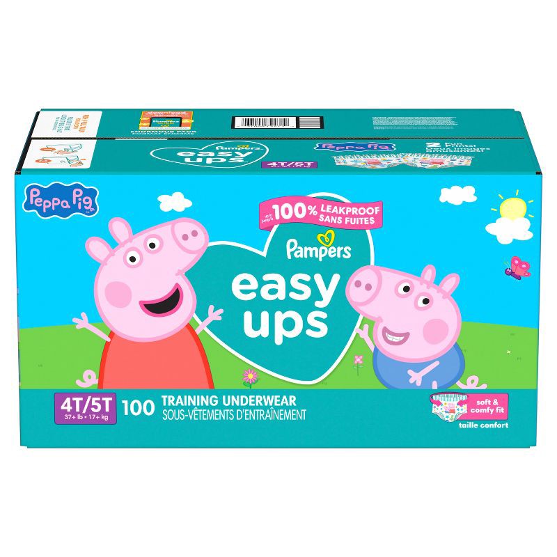 slide 12 of 14, Pampers Easy Ups Girls' Disposable Training Underwear - 4T-5T - 100ct, 100 ct