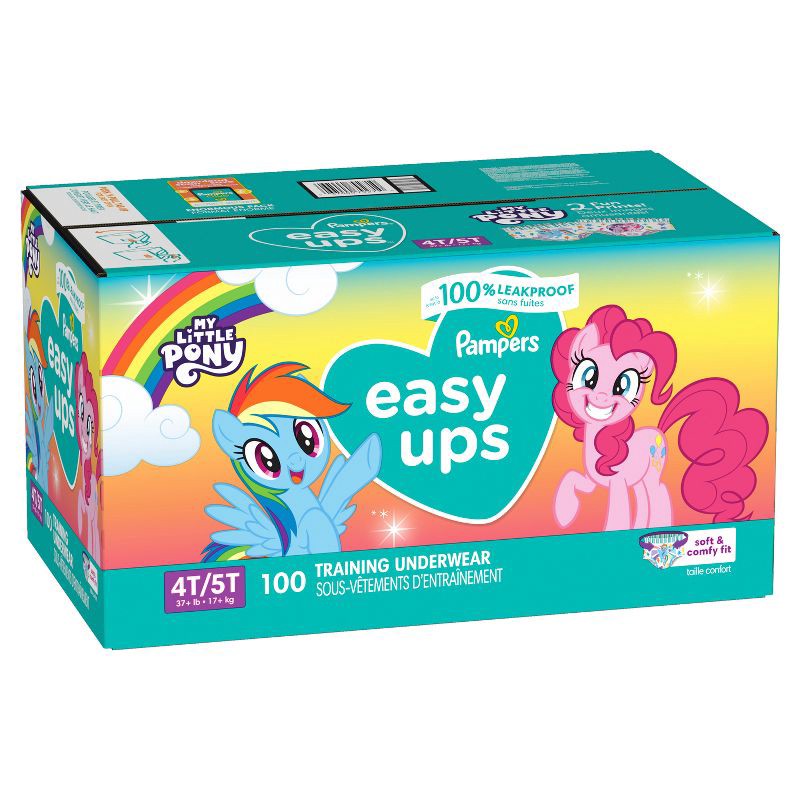 slide 13 of 15, Pampers Easy Ups Girls' My Little Pony Disposable Training Underwear - 4T-5T - 100ct, 100 ct